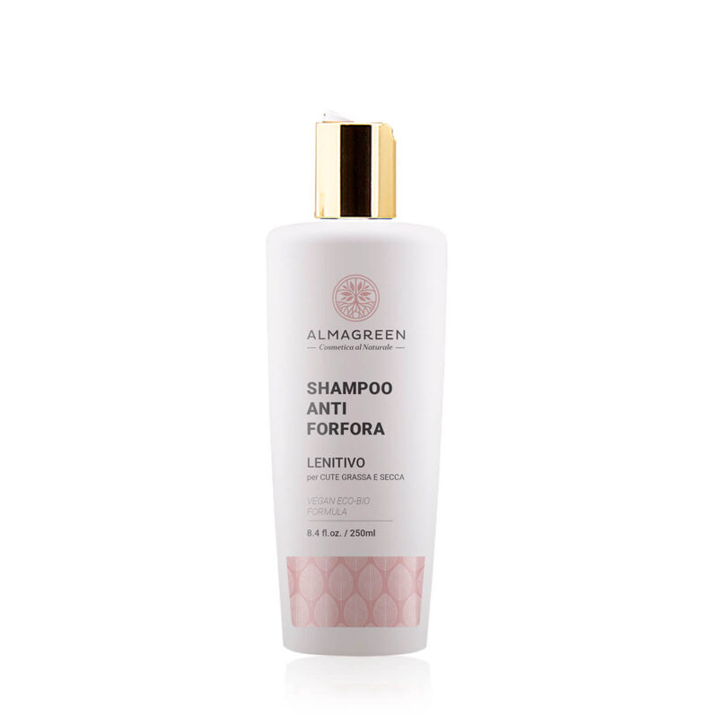 Shampoo lenitivo antiforfora cute grassa e secca - Almagreen Cosmetica al naturale