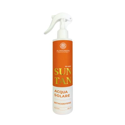 Acqua solare spray abbronzante al betacarotene - Almagreen - Cosmetica al Naturale