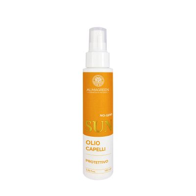 Olio solare spray protettivo capelli - Almagreen - Cosmetica al Naturale