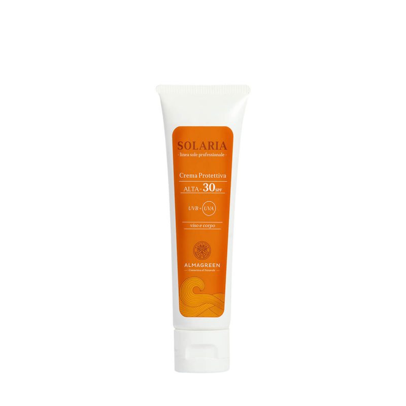 Crema solare protettiva alta SPF 30 - Almagreen - Cosmetica al Naturale