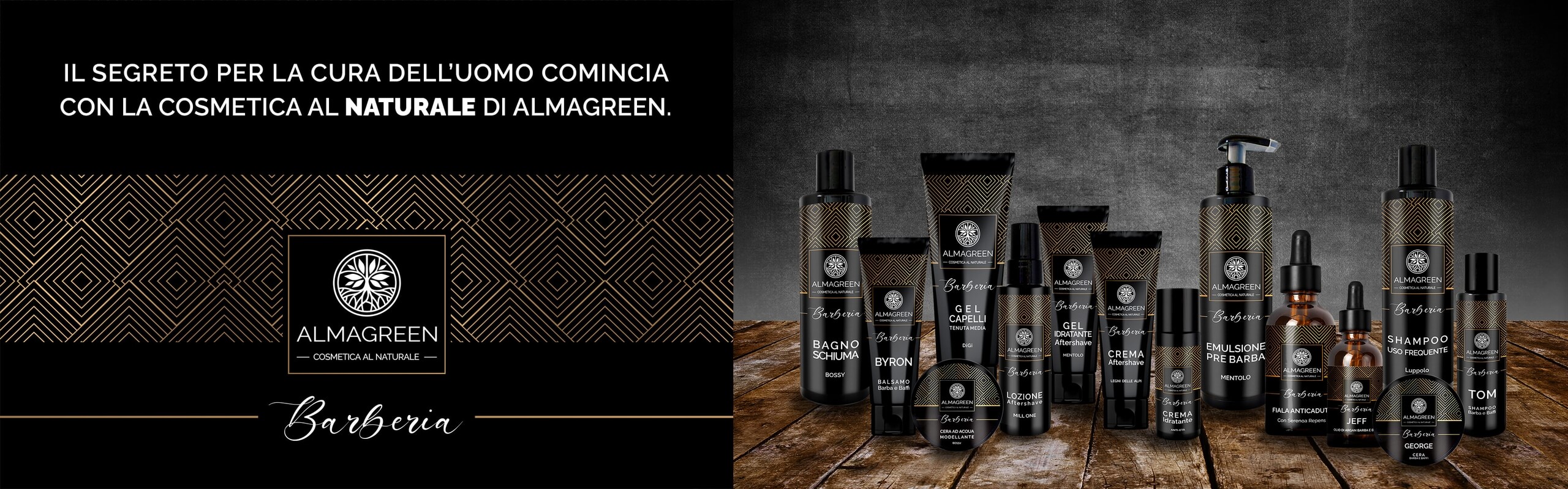 Scopri la linea uomo - Barberia - Cosmetica al Naturale - Almagreen