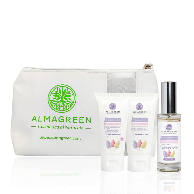 Gift Pochette: Kit "Zucchero Filato" - Almagreen - Cosmetica al Naturale