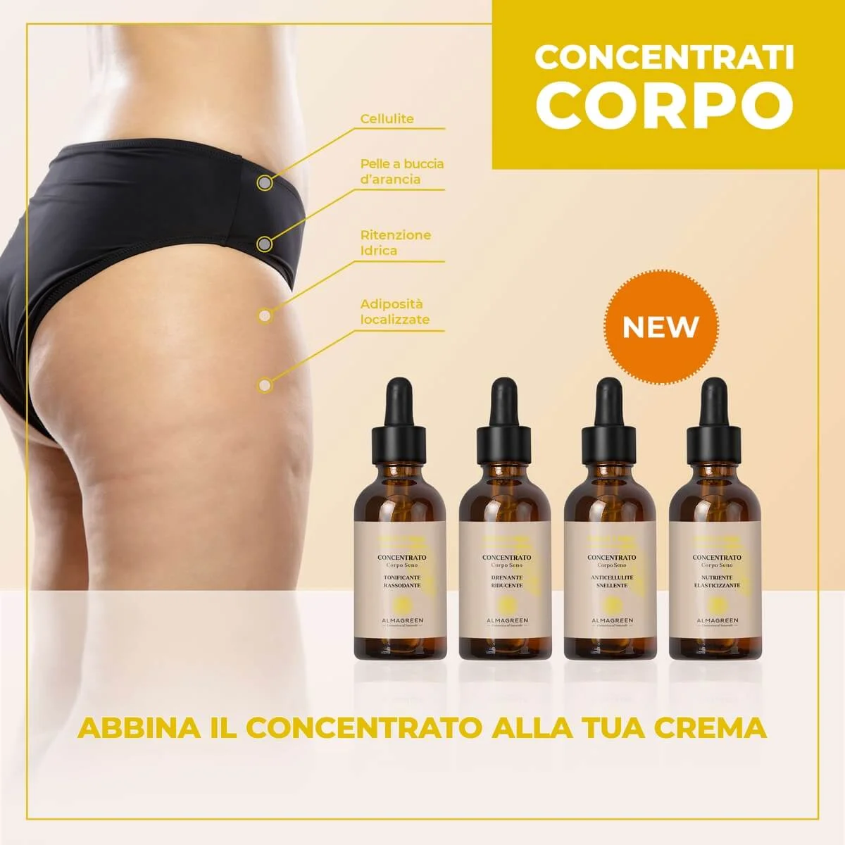 Sieri Concentrati Corpo - Almagreen - Cosmetica al Naturale